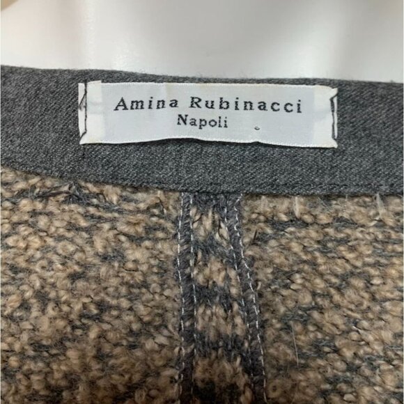Amina Rubinacci Cashmere Cardigan Jacket Gray Size 42 / Small - Picture 6 of 8